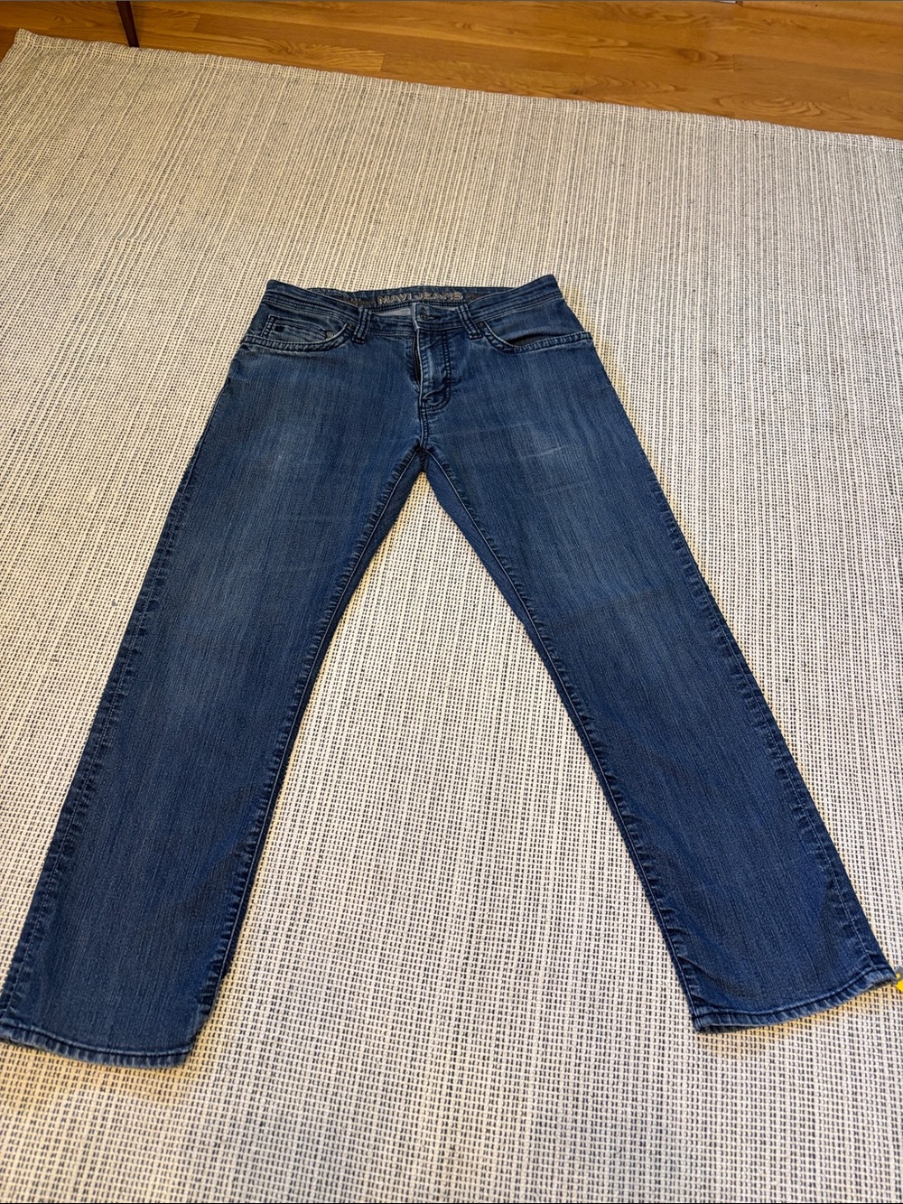 Mavi Men’s Straight Jeans in Dark Indigo Blue